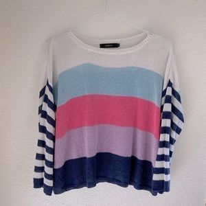 Crewneck Color Block Long Sleeve | M